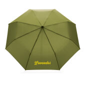 20.5" Impact AWARE™ RPET 190T pongee bamboe miniparaplu, groen