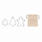 COOKIES - Set kerstkoekjes-uitstekers - Beige