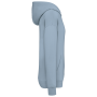Ecologische uniseks oversized sweater met capuchon Aquamarine XXS