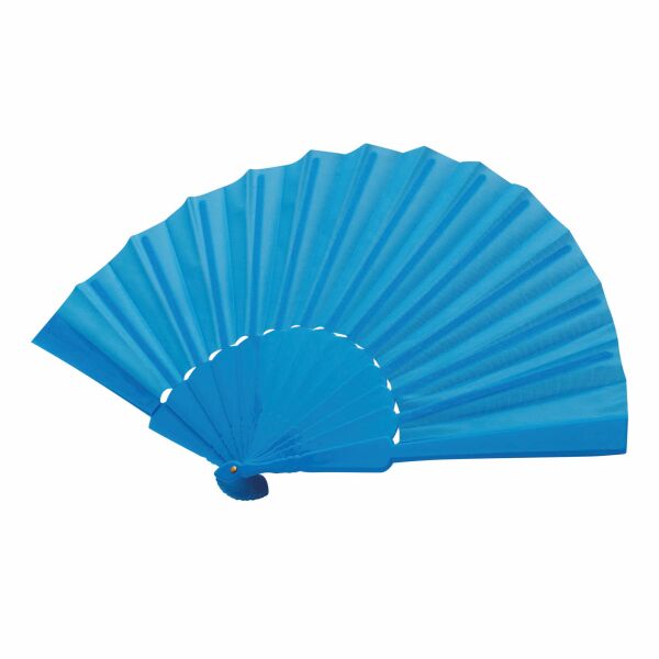 Folding fan COOL RPET light blue