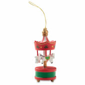 WHIRL - Houten carrousel ornament - Rood