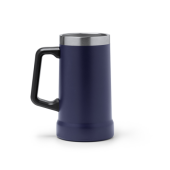 RONIN Dubbelwandige Kan van gerecycled RVS, 700ml - donkerblauw RONIN Dubbelwandige Kan van gerecycled RVS, 700ml - donkerblauw