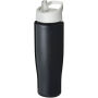 H2O Active® Tempo 700 ml sportfles met fliptuitdeksel - Zwart/Wit