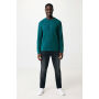 IQONIQ Zion gerecycled katoen sweater, verdigris (L)