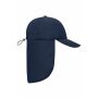 6 Panel Cap with Neck Guard navy one size