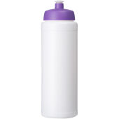 Baseline® Plus grip 750 ml sportfles met sportdeksel - Wit/Paars