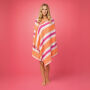 Towel to Go - Coral Coast - Fuchsia Orange