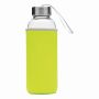 TAKE WELL - Glazen fles appelgroen, transparant
