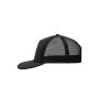 5 Panel Flat Peak Cap black one size