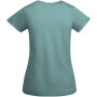 Breda biologisch katoenen dames T-shirt met korte mouwen - Dusty Blue - 3XL