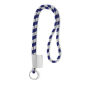 Polyester 2-kleurige koord-lanyard met full color label