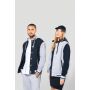 College jacket met capuchon unisex Navy / Oxford Grey / White XS