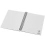 Desk-Mate® A6 recycled colour spiral notebook - Solid black