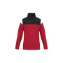Trainingssweater 1/4 rits kind Sporty Red / Black 12/14 jaar
