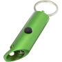 Flare led-lamp en flesopener van gerecycled aluminium met sleutelhanger - Groen Flare led-lamp en flesopener van gerecycled aluminium met sleutelhanger - Groen