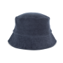 Ecologische uniseks bucket hat in badstof Navy Blue S/M