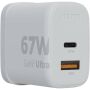 Xtorm XEC067G GaN² Ultra wandoplader 67 W met UK stekker - Wit