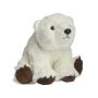 plush polar bear Lia - white