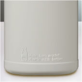 Baseline 500 ml gerecyclede drinkfles met klapdeksel - Natuur/Blauw
