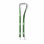 Polyester Pantone-gematchte zeefdruk keycord met 2 clips