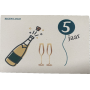 Loofy's Paperwise kaart met mini zeep - Champagne