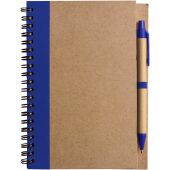 Notitieboek Stella | Gerecycled karton | Gelinieerd | Balpen blauw