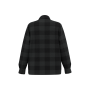 Duurzaam gewatteerd geruit overhemdjack voor heren Iron Grey / Black Checked S Duurzaam gewatteerd geruit overhemdjack voor heren Iron Grey / Black Checked S