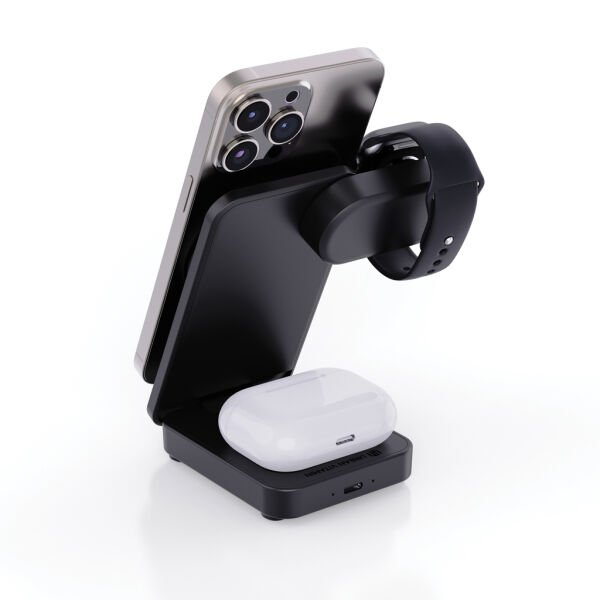 Urban Vitamin Arcadia RCS rplastic 15W 3-in-1 magn. oplader, zwart Urban Vitamin Arcadia RCS rplastic 15W 3-in-1 magn. oplader, zwart