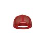 CLASSIC TRUCKER CAP, RED / WHITE / RED, One size, FLEXFIT