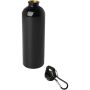 Oregon 750 ml RCS certified single wall stainless steel water bottle with carabiner - Solid black
