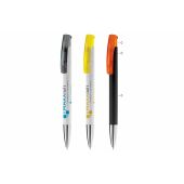 Balpen Avalon metal combi - Wit/transparant / Fluor assorti Balpen Avalon metal combi - Wit/transparant / Fluor assorti