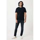 Iqoniq Sierra lichtgewicht gerecycled katoen t-shirt, zwart (M)