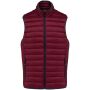 Men’s lightweight sleeveless down jacket wine S