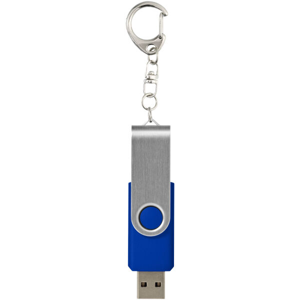 Rotate USB 3.0 met sleutelhanger - Koningsblauw - 128GB
