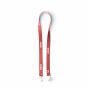 Polyester Pantone-gematchte zeefdruk keycord met 2 clips
