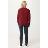 IQONIQ Zion gerecycled katoen sweater, bordeauxrood (XXS)
