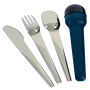 Bestekset RE98-CUTLA - donkerblauw, zilver