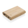 Bamboe 5.000 mAh powerbank, bruin