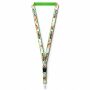 Afneembare polyester keycord met gesublimeerde satijnen overlay