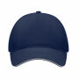 LONG BEACH SINGA - 5 panelen baseballpet - Blauw/Wit