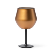 FRADES Roestvrijstalen 2-in-1 beker/glas 380 ml - goud FRADES Roestvrijstalen 2-in-1 beker/glas 380 ml - goud