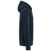 Oversized uniseks sweater met capuchon van gerecycled fleece Navy XXL