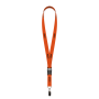 Afneembare polyester lanyard in Pantone-kleur met zeefdruk en bulldogclip Afneembare polyester lanyard in Pantone-kleur met zeefdruk en bulldogclip