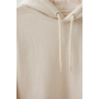 Iqoniq Torres gerecycled katoen hoodie ongeverfd, natural raw (XS)