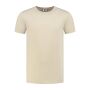 L&S T-shirt Crewneck cot/elast SS for him Sand-2XL