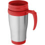 Sanibel 400 ml geïsoleerde thermosbeker - Zilver/Rood Sanibel 400 ml geïsoleerde thermosbeker - Zilver/Rood