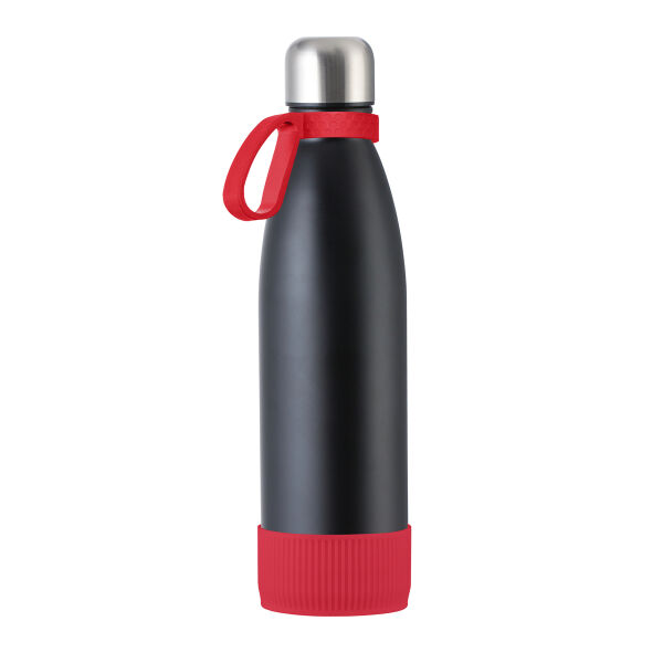 Fles RETUMBLER-myTOULON - rood, zwart, zilver Fles RETUMBLER-myTOULON - rood, zwart, zilver