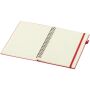 Liss A5 spiraalnotitieboek met harde kaft van gerecycled plastic - Rood