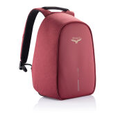 Bobby Hero Regular, anti-diefstal rugzak, rood, zwart