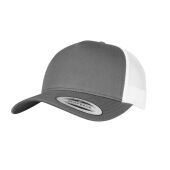 5-PANEL RETRO TRUCKER 2-TONE CAP, CHARCOAL / WHITE, One size, FLEXFIT